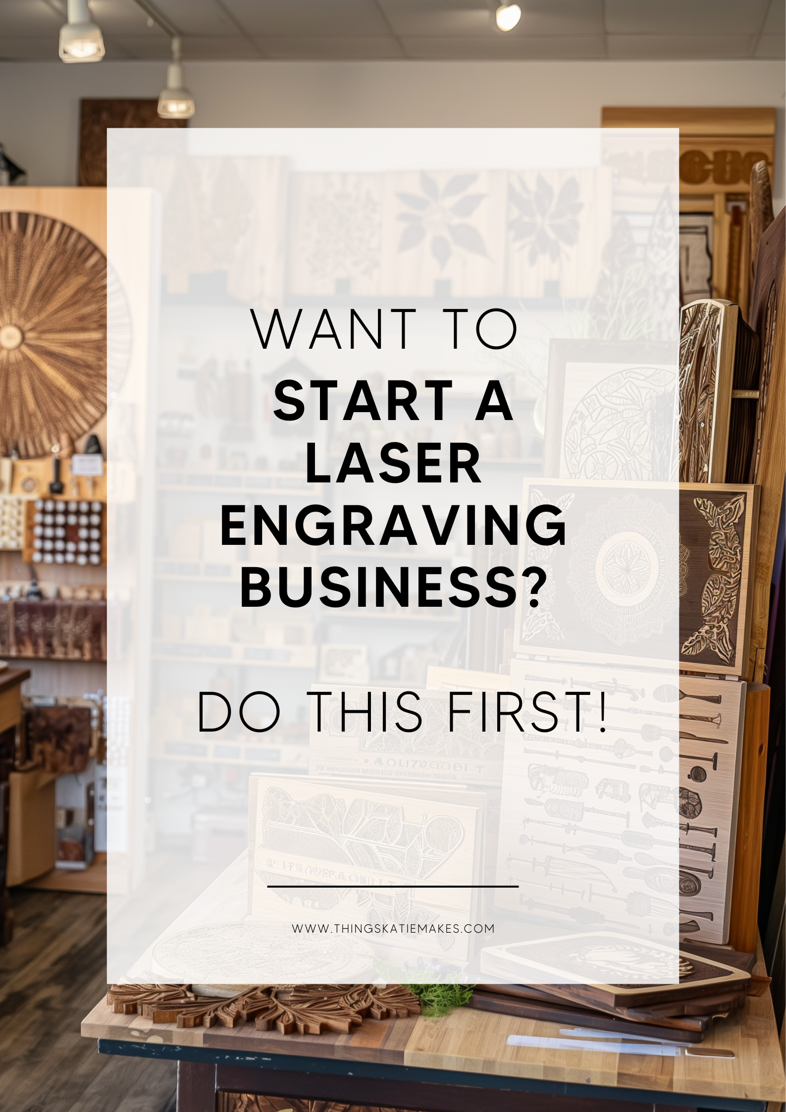 image of a laser engraving shop